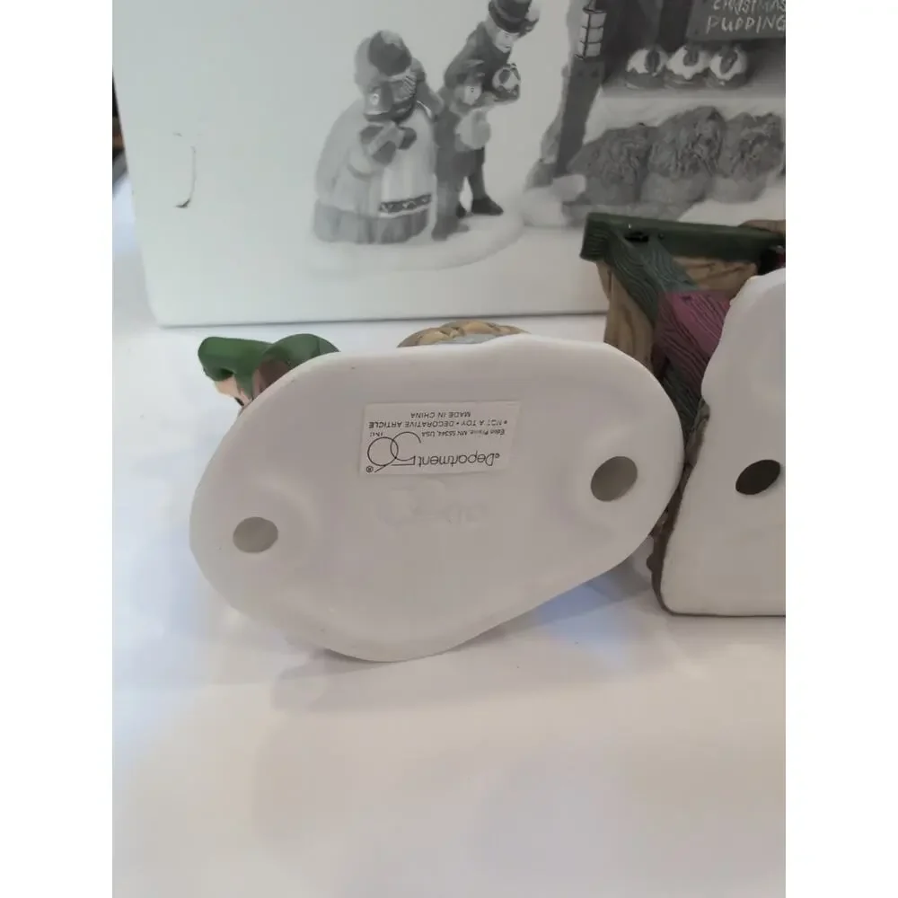DEPT. 56 Heritage Village CHRISTMAS PUDDING COSTERMONGER Set of‎ 3 #58408